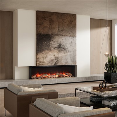 Elektrische haardkachel met knetterend geluid